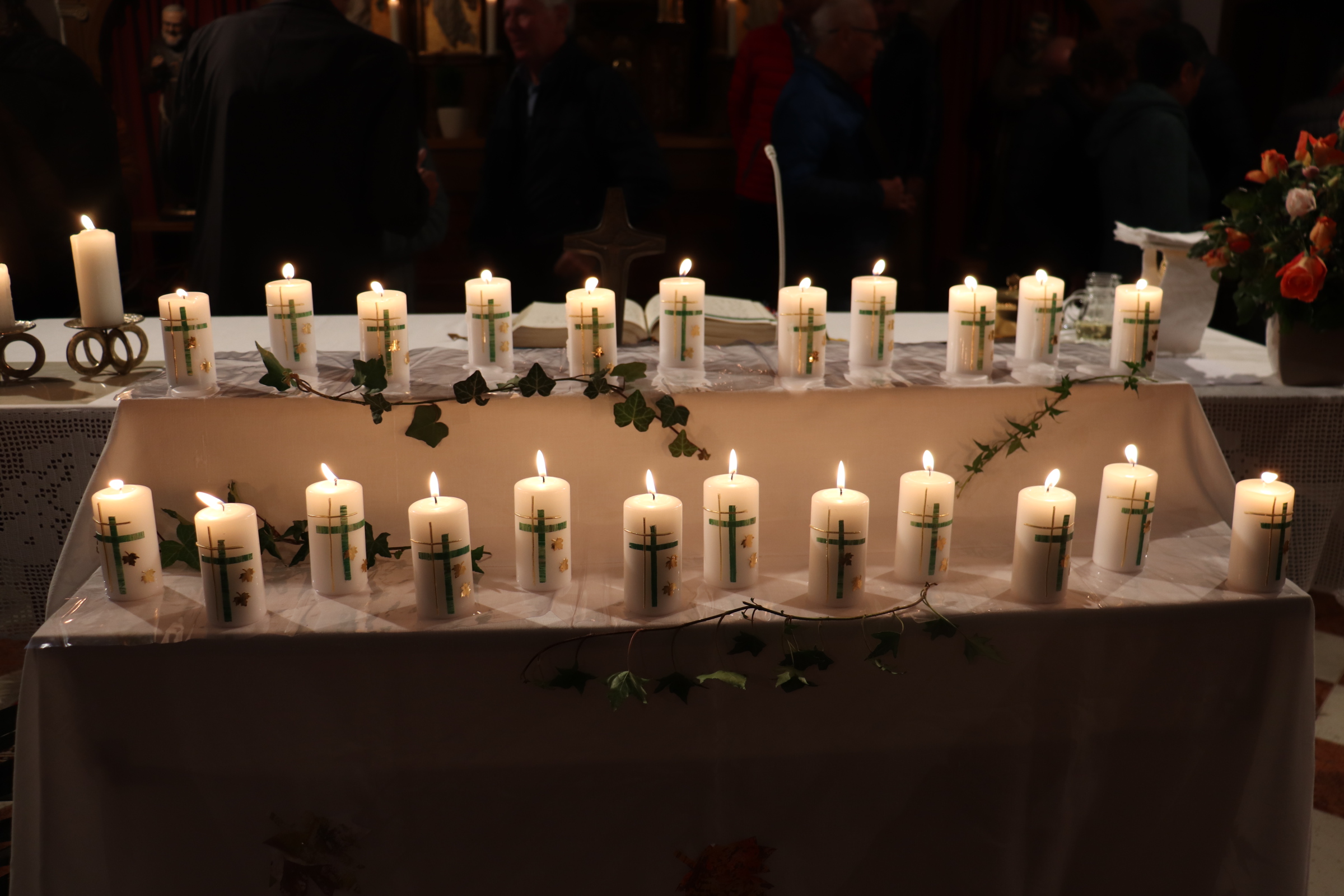 Eine Kerze für jeden verstorbenen Heimbewohner im Martinsheim